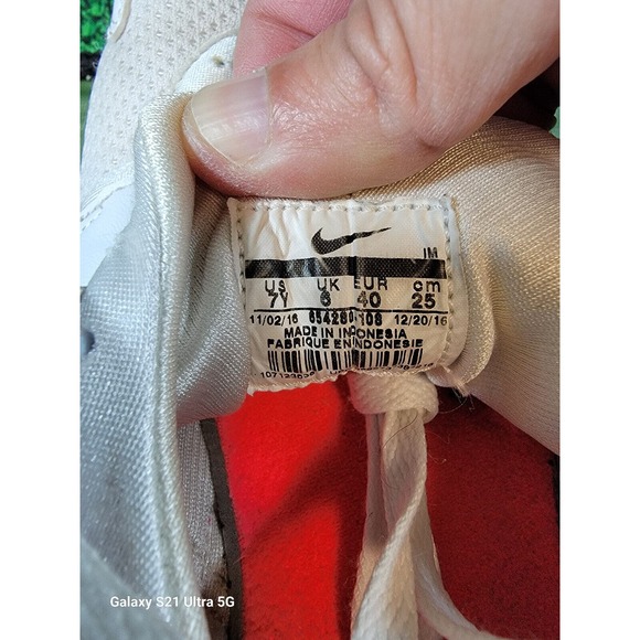 Girls' Nike Air Huarache Run White Racer Pink Running Shoes GS 654280-108 sz 7y - Picture 10 of 10